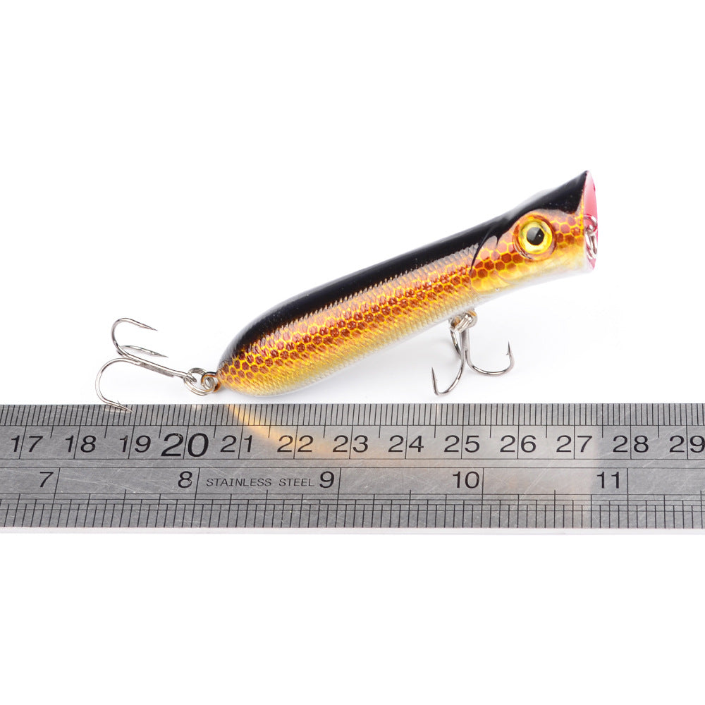 Popalua 8CM-12g black hook plastic fishing lure