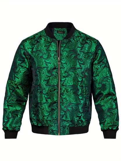 Mens Stylish Trendy Jacket With A Stand-up Collar