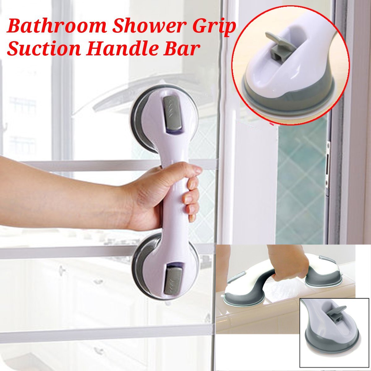 Bathroom Suction Cup Anti-Skid Handrail