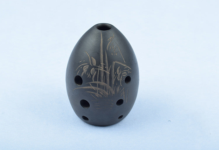 8-hole Ocarina Black Clay