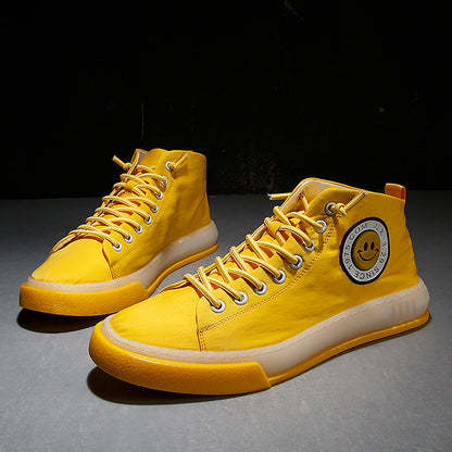 High top canvas shoes