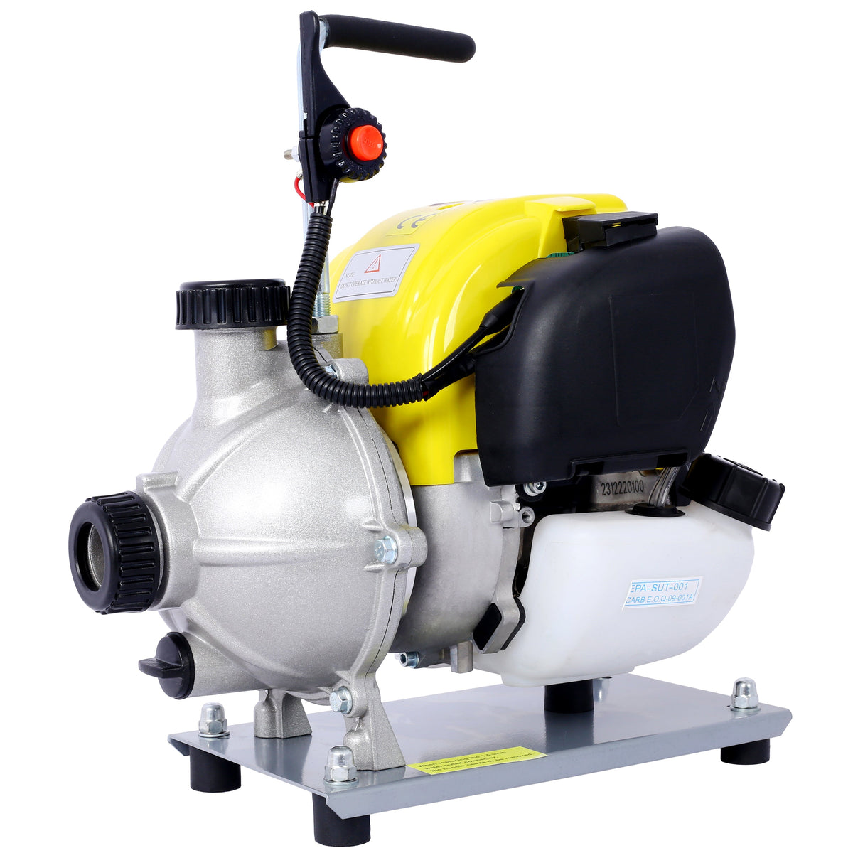 38CC four stroke gasoline water pump, 1.5-inch portable gas powered water pump, commercial engine water pump, 8500r/min