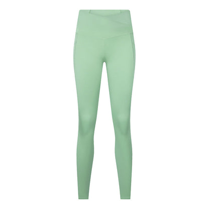 Cross-waistband Athletic Leggings For Women