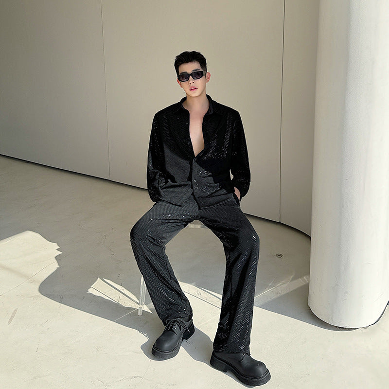 Mens Casual Shirt And Pants Set