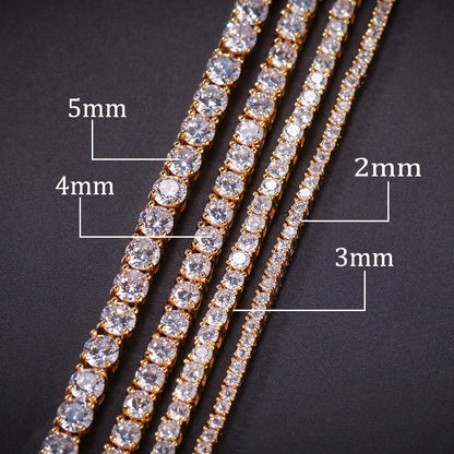 Hip-Hop Zircon Tennis Bracelet