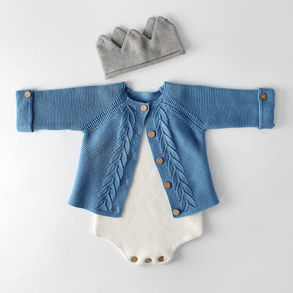 Baby knitted coat