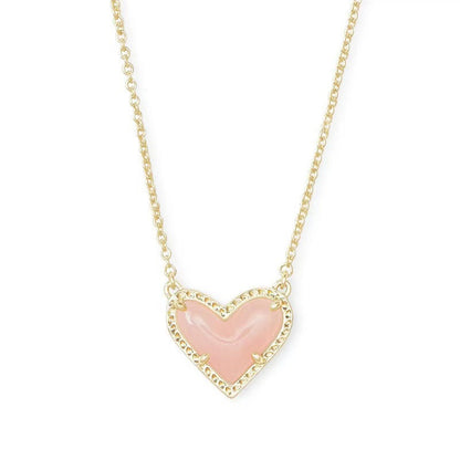 Cubic Zirconia Heart Pendant Necklace