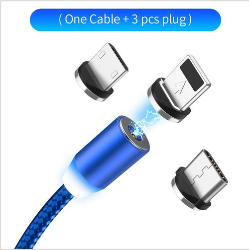 YBD 1m Magnetic LED Charging Cable for Apple