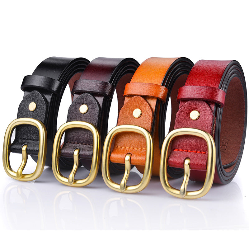 Women's New Genuine Leather Belt