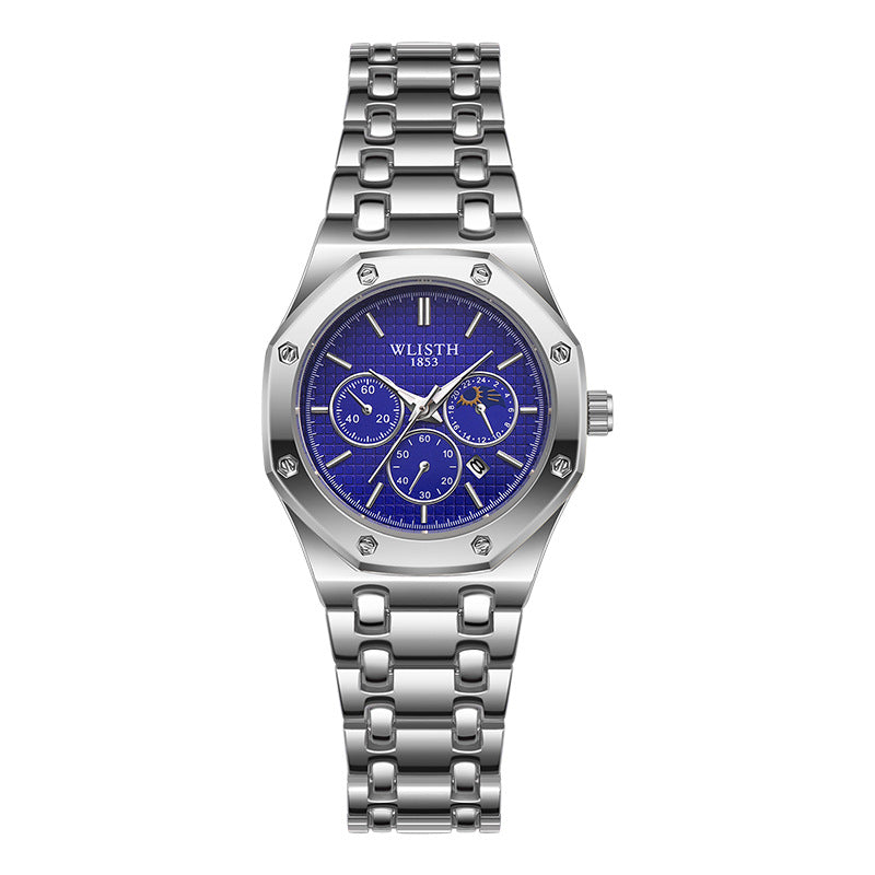 Women's Watch Luminous Steel Strap Calendar