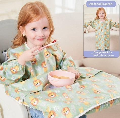 Baby Eating Dining Chair Bib Cover Anti-Dirty Feeding Clothing Gown