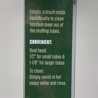 LEM (2 PACK) Tube Cleaning Brush Dual Head for Small or Larger Tubes Scilicone 1360