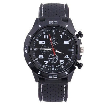 Rubber Fashion Sports Men's Watch Car Line Strap Silicone Student Watch
