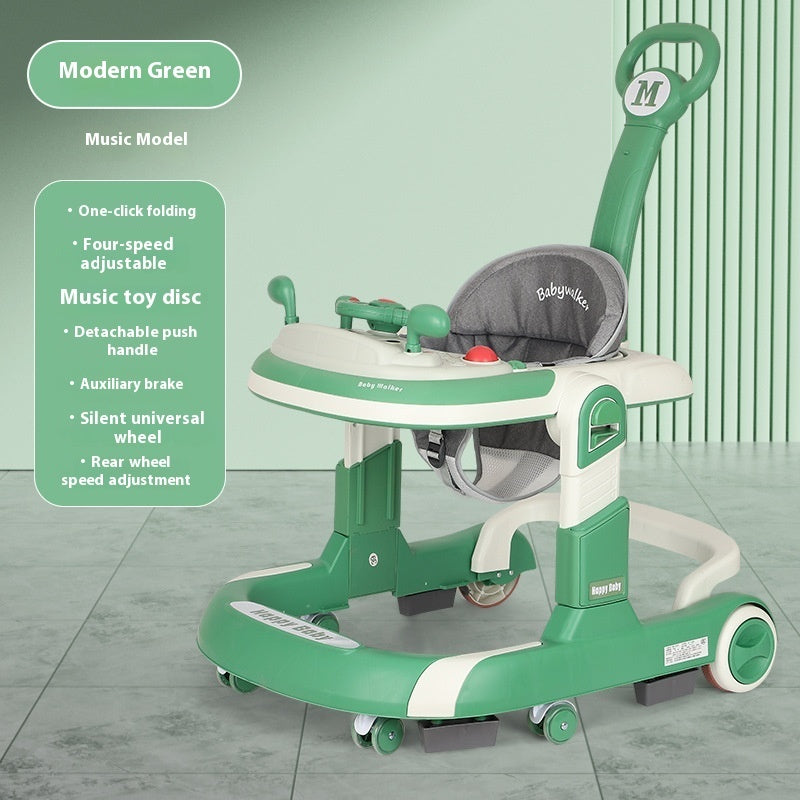 Baby Walker Lightweight Folding Multifunctional Anti-rollover
