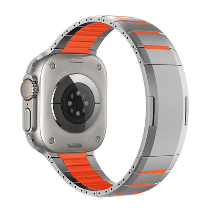 Watch Stainless Steel Band Sports Wristband Curved Two-tone