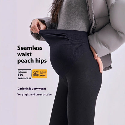 High Elastic Thermal Outerwear Clothing Plus Size Maternity Leggings