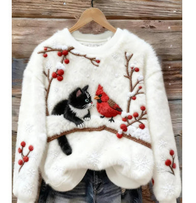 3D Digital Printed Flannel Sweatshirt Women