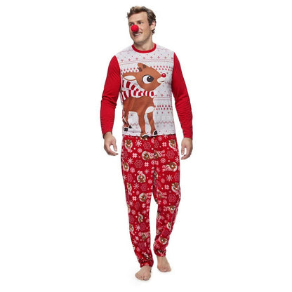 Elk print parent-child suit home service