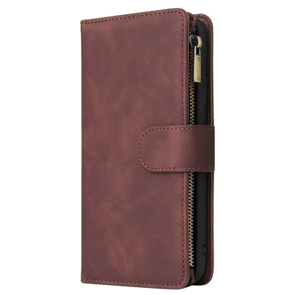 Vintage Frosted Nine-card Multi-function Zipper Pack Phone