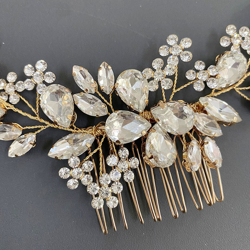 Light Luxury Fashion Hair Accessories Hair Comb Rhinestones