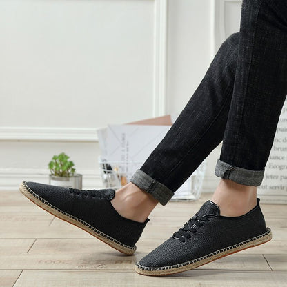 Linen canvas shoes