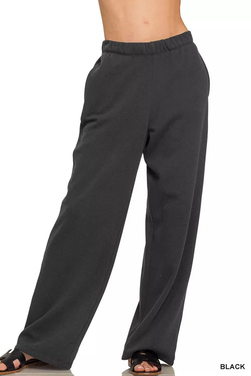 Zenana Fleece Sweatpant with Pockets