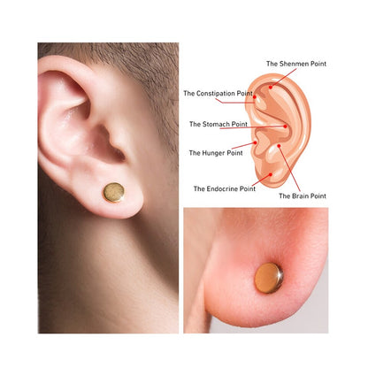 Quit Smoking Magnet Earrings Zerosmoke Auricular Therapy Magnet