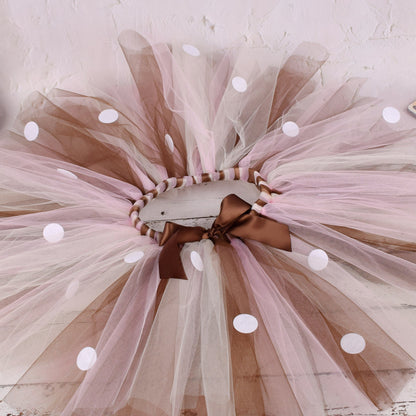 Cartoon Christmas Elk Skirt With Headdress
