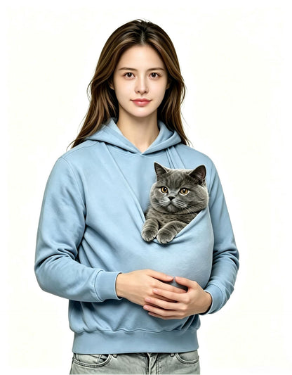 2026 New European And American Style Unisex Kangaroo Pocket Multi-functional Parent-child Nursing Hoodie For Autumn And Winter