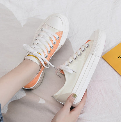 Color-changing canvas shoes