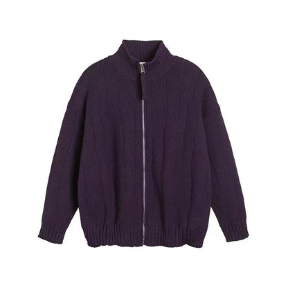 Knitted Sweater Jacket Men's Casual Cardigan Sweater