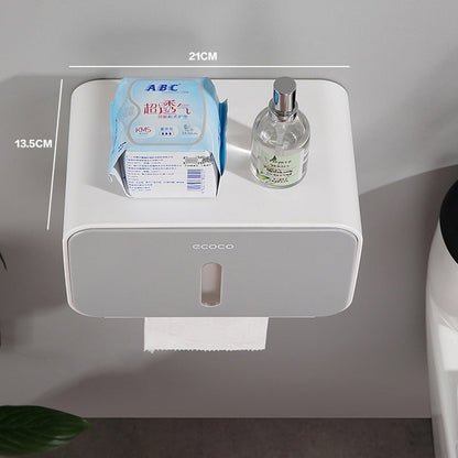 Wall-mounted non-perforated sanitary paper box