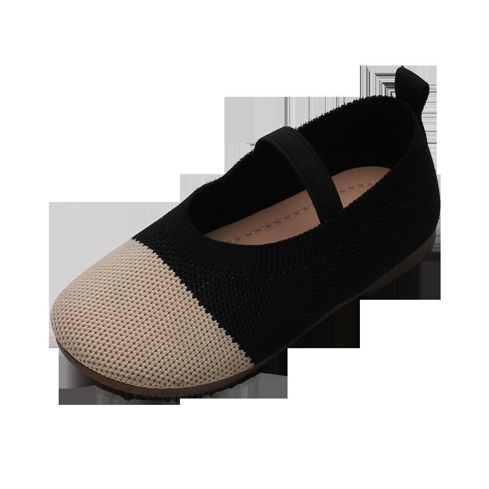Children's peas shoes knitted shoes