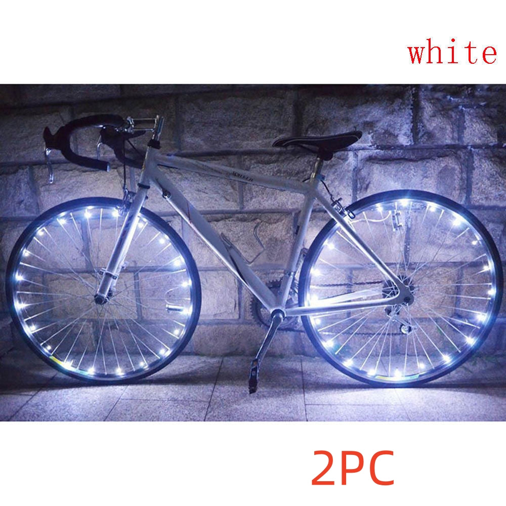 Bicycle Riding Spoke Wheel With Colorful Lights