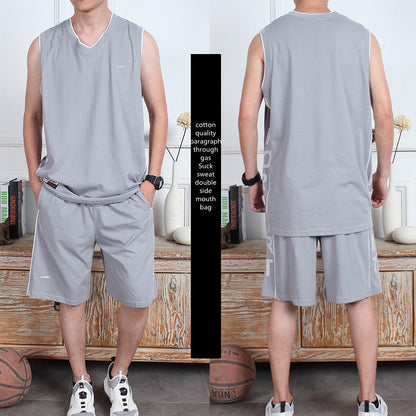 Casual Wear Sleeveless Thin Vest Running Wear Shorts Sportswear