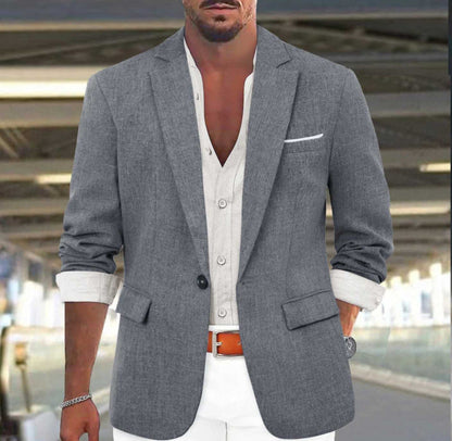 Mens Spring New Arrival Top Commuter Casual Blazer Mens Plus-Size British-style Suit For Men