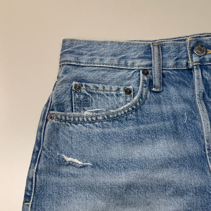 ETICA Fern High Rise Shorts Certified Organic Rip Current Size 28 EW178335