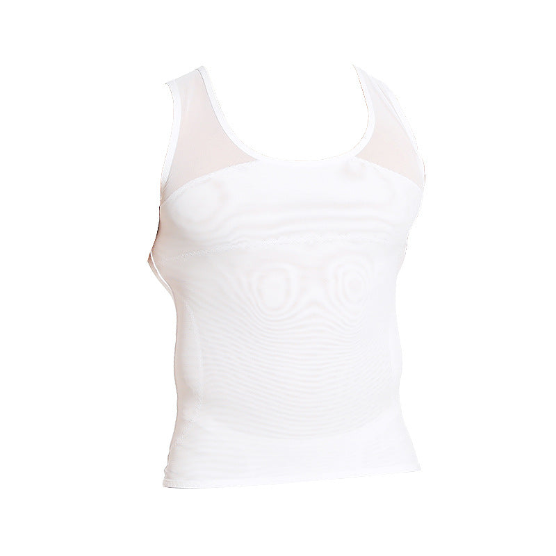 Mesh Body Shaping Vest Belly Contracting Men