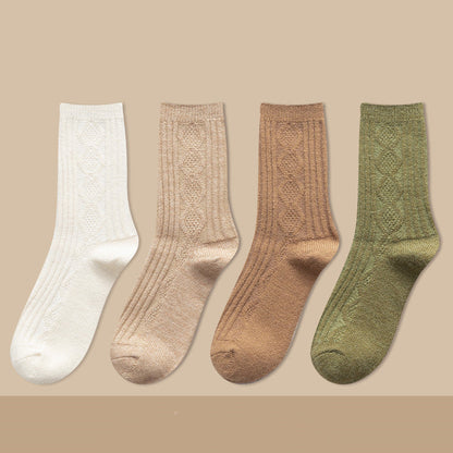 Thickened Cashmere Long Socks For Women Warm Pile
