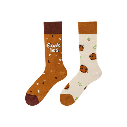 Asymmetric Middle Tube Cotton Socks Children