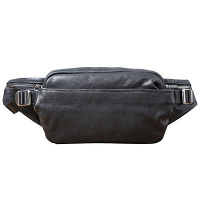 Men's Small Head Layer Cowhide Fanny Pack
