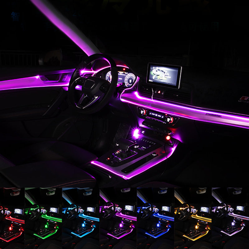 Car Fiber Optic Ambient APP Rhythm Light