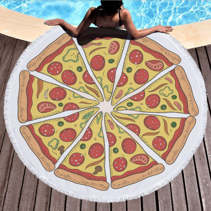 Fruit round beach mat