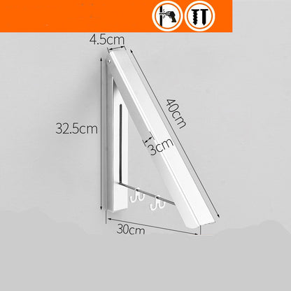 Punch-free Space Aluminum Foldable Wall Hanger