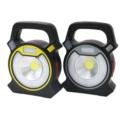 30W COB LED Portable Spotlight Searchlight USB Rechargeable Handheld Work By 18650 Portable Lantern
