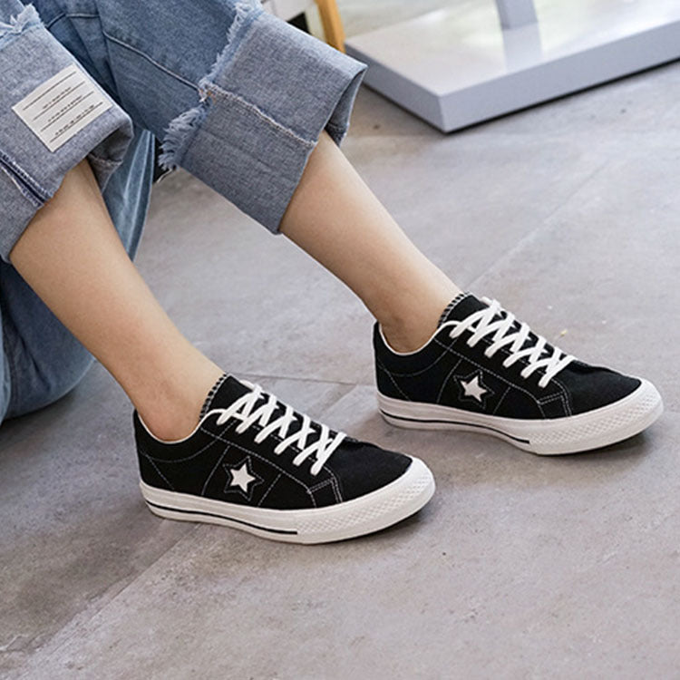 Women's wild suede canvas shoes