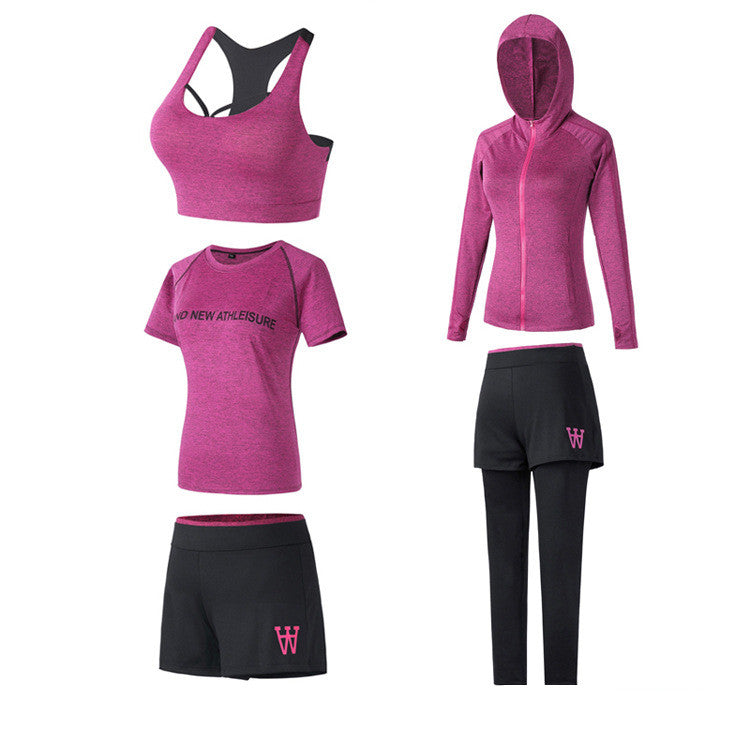 Sportswear quick-drying five-piece suit