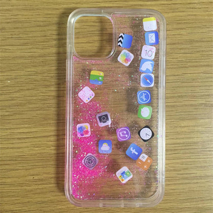 Glittering mobile phone case