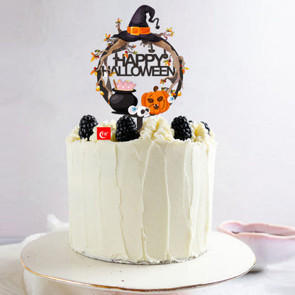 Halloween cake card decoration
