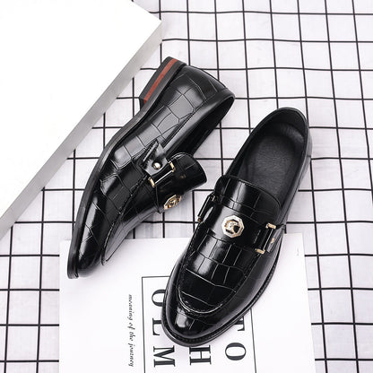 Men's Plus Size Plaid Casual Loafers